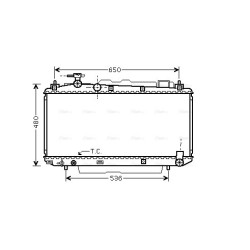 AVA Radiator AVA QUALITY COOLING TO2299 OE Ref 1640022121