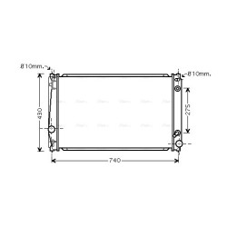 AVA Radiator AVA QUALITY COOLING TO2420 OE Ref 1640031420