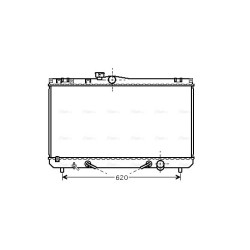 Radiator - Engine Cooling  AVA QUALITY COOLING TO2422 OE Ref 1640070500