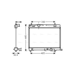 AVA Radiator AVA QUALITY COOLING TO2498 OE Ref 16400-47080