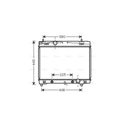 AVA Radiator AVA QUALITY COOLING TO2577 OE Ref 16400-21300