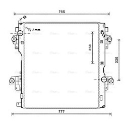 AVA Radiator AVA QUALITY COOLING TO2604 OE Ref 16400-30300
