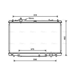 AVA Radiator AVA QUALITY COOLING TO2615 OE Ref 16400-38191