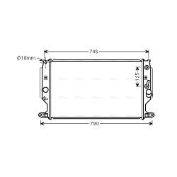 AVA Radiator AVA QUALITY COOLING TO2704 OE Ref 164000R100