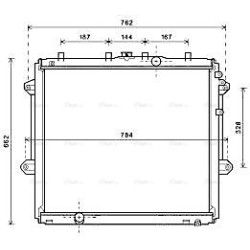 AVA Radiator AVA QUALITY COOLING TO2736 OE Ref 1640031721