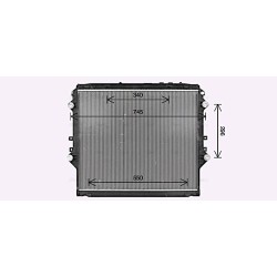 AVA Radiator AVA QUALITY COOLING TO2757 OE Ref 164000L390 AVA QUALITY COOLING