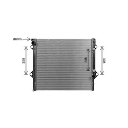 AVA Radiator AVA QUALITY COOLING TO2767 OE Ref 1640067260