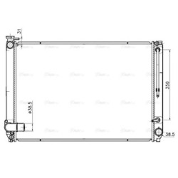 AVA Radiator AVA QUALITY COOLING TO2791 OE Ref 16041-0P190