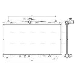 AVA Radiator AVA QUALITY COOLING TO2799 OE Ref 16400-36230