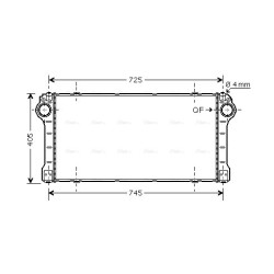 Intercooler AVA QUALITY COOLING TO4565 OE Ref 17940-0R040