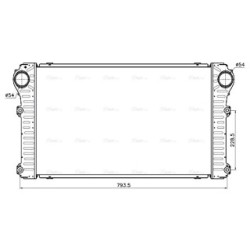 AVA Intercooler AVA QUALITY COOLING TO4794 OE Ref 1794026021