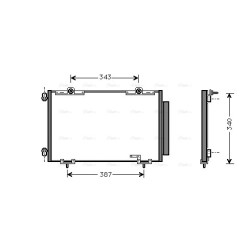 AVA AC Condenser AVA QUALITY COOLING TO5266D OE Ref 88450-05010