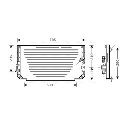 AVA AC Condenser AVA QUALITY COOLING TO5279 OE Ref 88460-12480