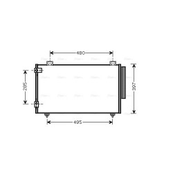 AVA AC Condenser AVA QUALITY COOLING TO5286D OE Ref 88450-02170