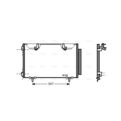 AVA AC Condenser AVA QUALITY COOLING TO5327D OE Ref 88450-05070