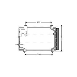AVA AC Condenser AVA QUALITY COOLING TO5394D OE Ref 884500F120