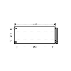 AC Condenser AVA QUALITY COOLING TO5406D OE Ref 88450-12290