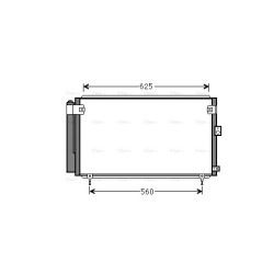 AVA AC Condenser AVA QUALITY COOLING TO5558D OE Ref 88460-53010