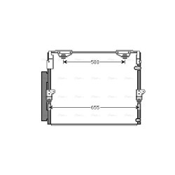 AC Condenser AVA QUALITY COOLING TO5560D OE Ref 8846060400