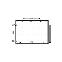 AVA AC Condenser AVA QUALITY COOLING TO5573D OE Ref 884600E020