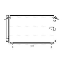 AVA AC Condenser AVA QUALITY COOLING TO5654D OE Ref 88460-50181