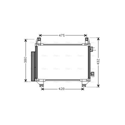 AVA AC Condenser AVA QUALITY COOLING TO5665D OE Ref 884600D200