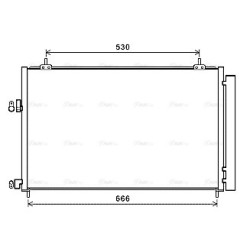 AVA AC Condenser AVA QUALITY COOLING TO5679D OE Ref 8846042110