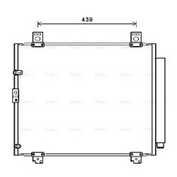 AVA AC Condenser AVA QUALITY COOLING TO5680D OE Ref 8846052100