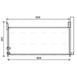 AVA AC Condenser AVA QUALITY COOLING TO5692D OE Ref 8846047170