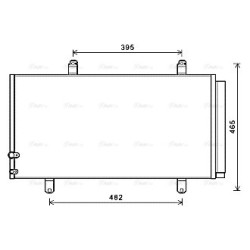 AVA AC Condenser AVA QUALITY COOLING TO5696D OE Ref 8846006210