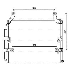 AC Condenser AVA QUALITY COOLING TO5697D OE Ref 8846060050