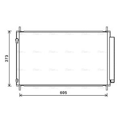 AVA AC Condenser AVA QUALITY COOLING TO5708D OE Ref 8846052170
