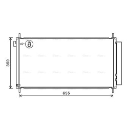 AVA AC Condenser AVA QUALITY COOLING TO5718D OE Ref 8845012320