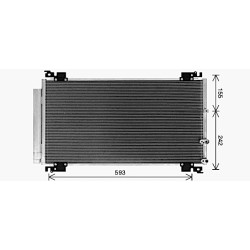 AVA AC Condenser AVA QUALITY COOLING TO5766D OE Ref 8846053040