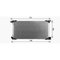 AVA AC Condenser AVA QUALITY COOLING TO5784 OE Ref 8846047180