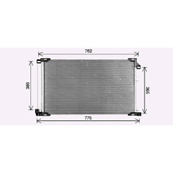 AVA AC Condenser AVA QUALITY COOLING TO5785D OE Ref 8846078010