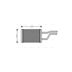 AVA Heater Matrix AVA QUALITY COOLING TO6326 OE Ref 87107-26010