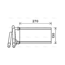 AVA Heater Matrix AVA QUALITY COOLING TO6706 OE Ref 8710730560