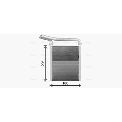 AVA Heater Matrix AVA QUALITY COOLING TO6770 OE Ref 87107-42170