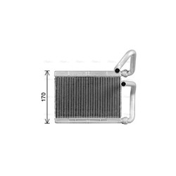 Heater Matrix AVA QUALITY COOLING TO6780 OE Ref 871070D010