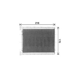 AVA Heater Matrix AVA QUALITY COOLING TO6782 OE Ref 871070D051
