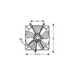 AVA Radiator Fan AVA QUALITY COOLING TO7540 OE Ref 16711-02070