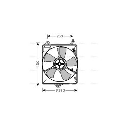 AVA Radiator Fan AVA QUALITY COOLING TO7541 OE Ref 1636311030
