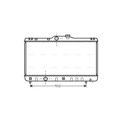 AVA Radiator AVA QUALITY COOLING TOA2147 OE Ref 1640015451