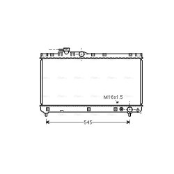 AVA Radiator AVA QUALITY COOLING TOA2200 OE Ref 16400-7A060