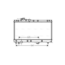AVA Radiator AVA QUALITY COOLING TOA2350 OE Ref 1640016540