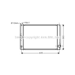 AVA Radiator AVA QUALITY COOLING TOA2400 OE Ref 16400-0N060