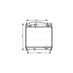 Radiator AVA QUALITY COOLING TOA2502 OE Ref 16400-40220