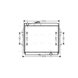 AVA Radiator AVA QUALITY COOLING TOA2642 OE Ref 16400-30080