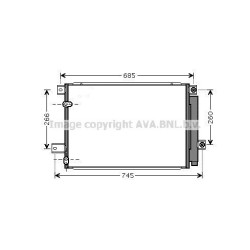 AVA AC Condenser AVA QUALITY COOLING TOA5409D OE Ref 884500F140